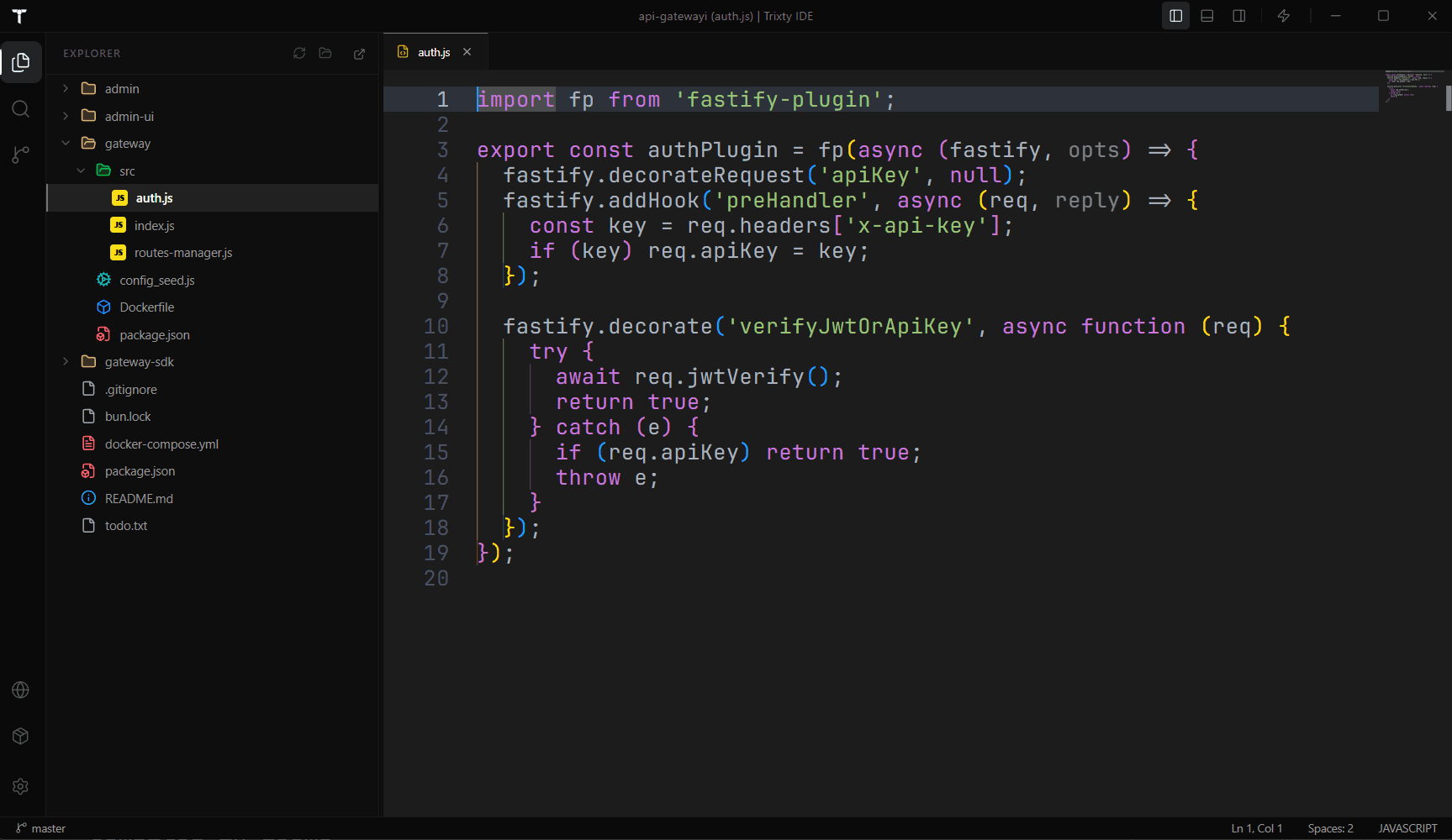 Trixty IDE Interface